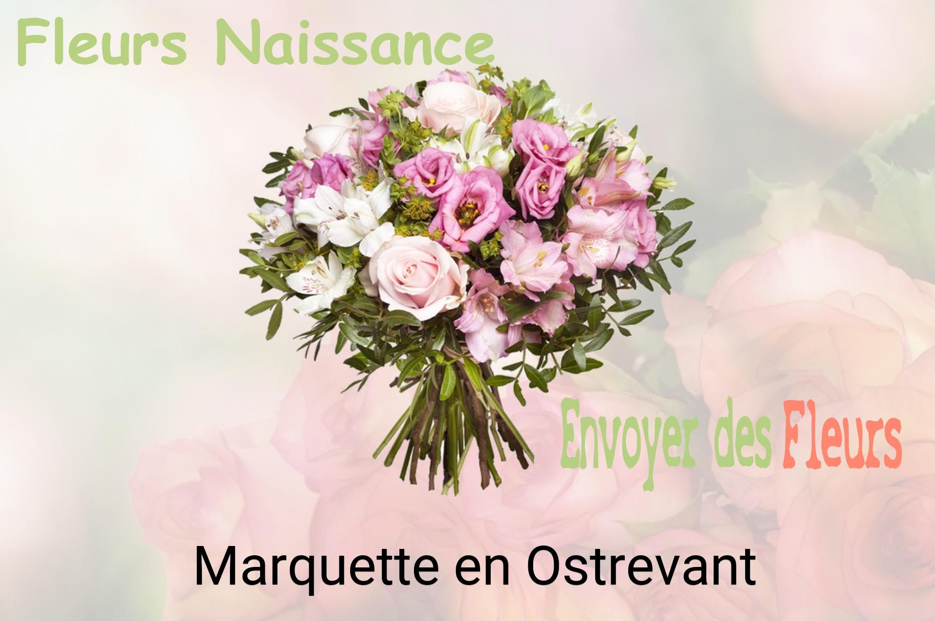 Bouquet de fleurs de naissance livré à Marquette-en-Ostrevant