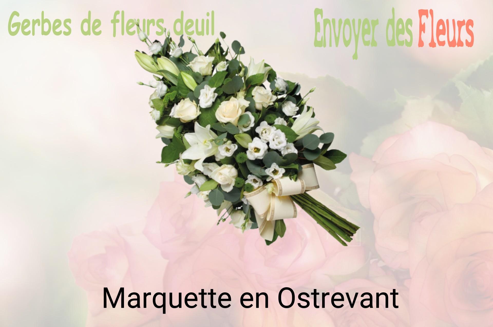 Gerbe de fleurs de deuil livrée à Marquette-en-Ostrevant